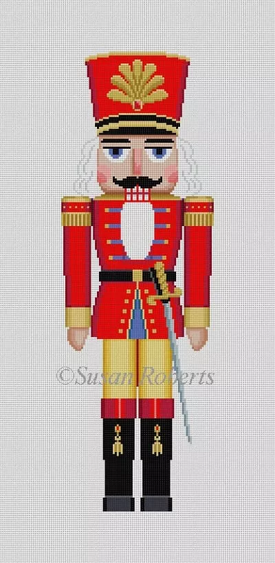Susan Roberts Needlepoint – Red Guard w/Sword