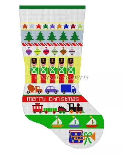 Susan Roberts Needlepoint – Soldier Stripe