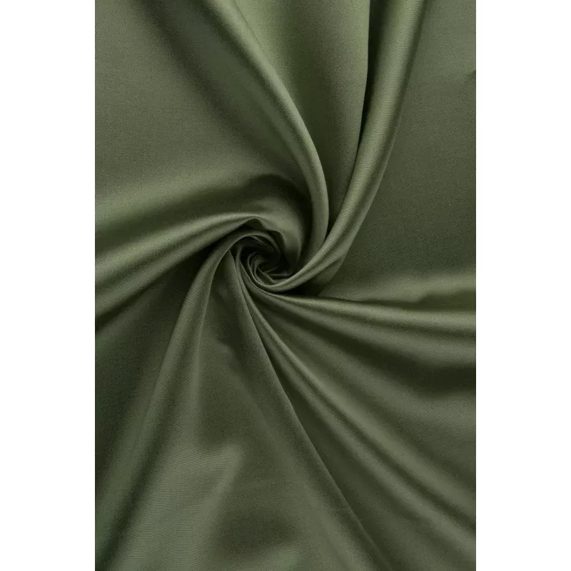 Swamp Green Silk Wool Fabric