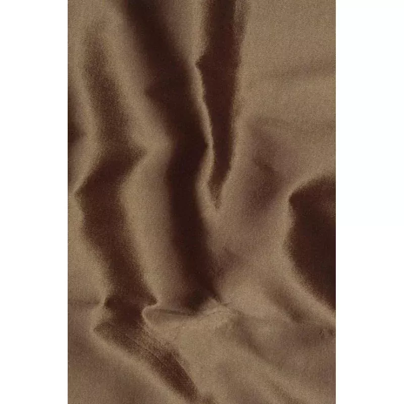 Tan Brown Taffeta Silk Fabric