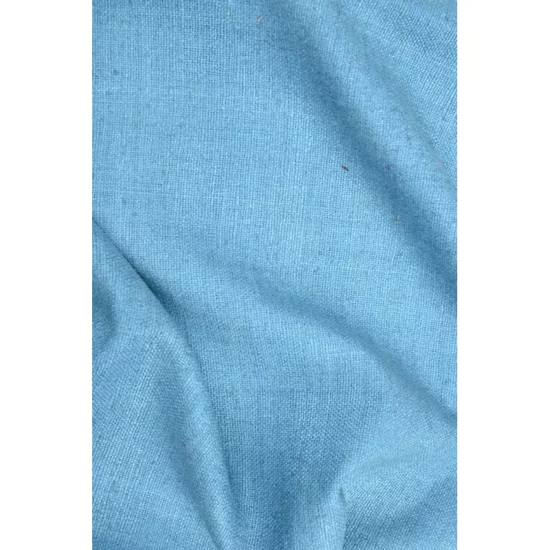Turquoise Silk Linen (Matka) Fabric