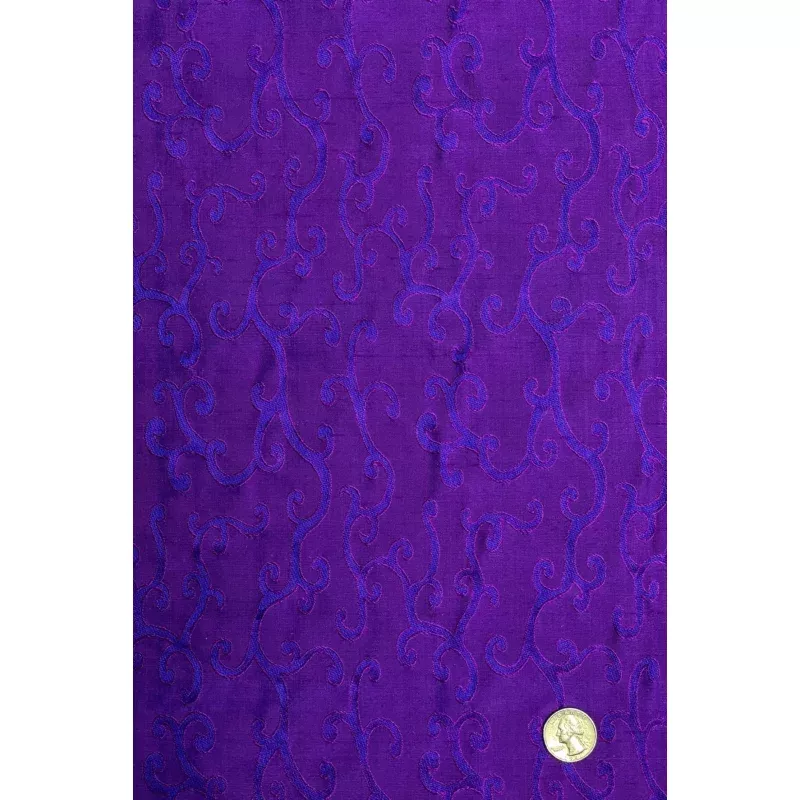 Violet 215 Silk Jacquard