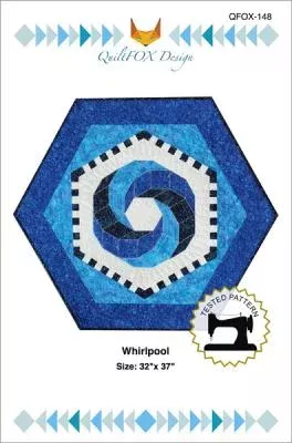 Whirlpool Table Topper Quilt Pattern QFOX-148