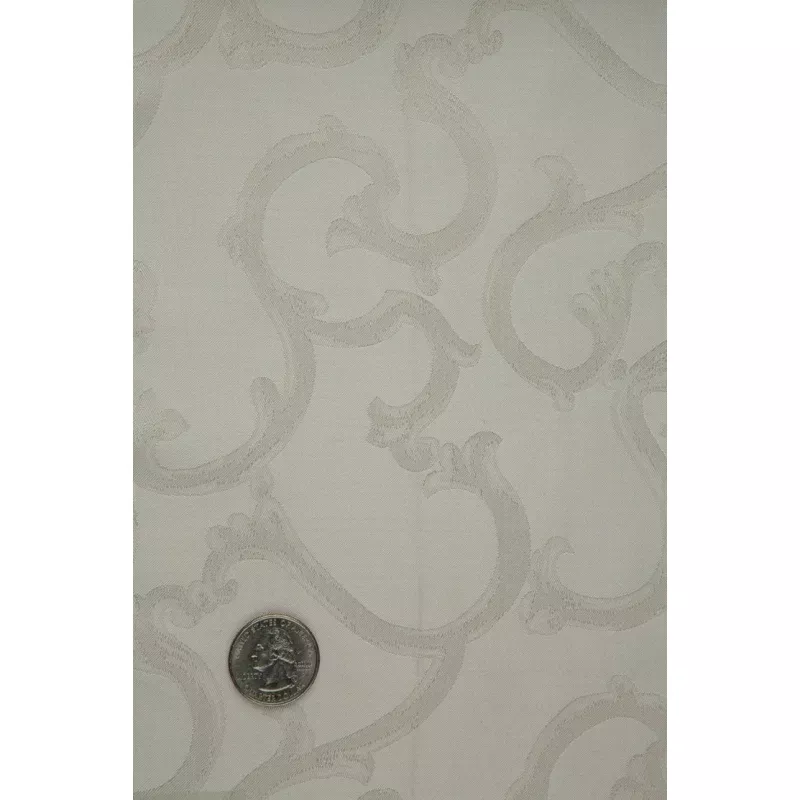 White 017 Silk Jacquard