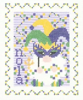 Wipstitch Needleworks – Mardi Gras Stamp