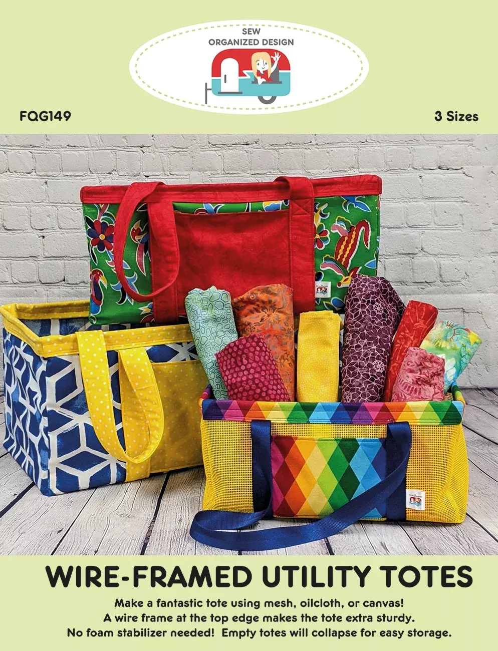 Wire-Framed Utility Totes