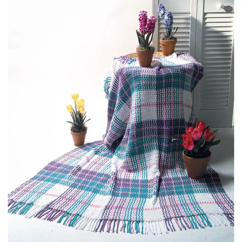 Woven Pastel Afghan Pattern