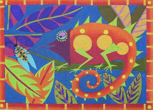 Zecca Needlepoint Designs – Camo Chameleon